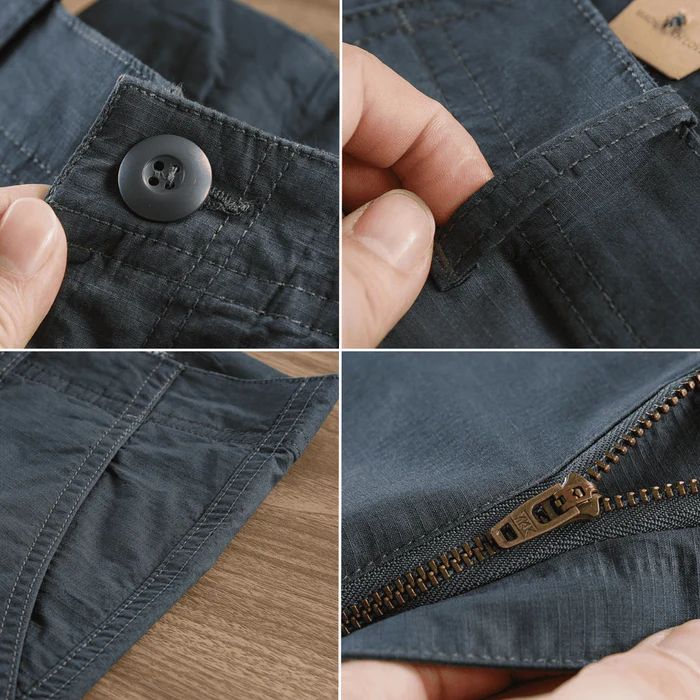 Calça Reta Masculina em Sarja - Kit 4 Unidades - Imagem 4