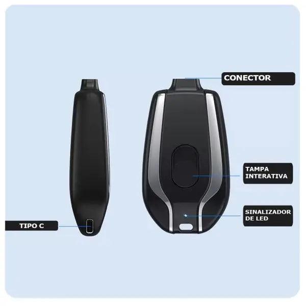 Mini Carregador Chaveiro Portátil - Imagem 2