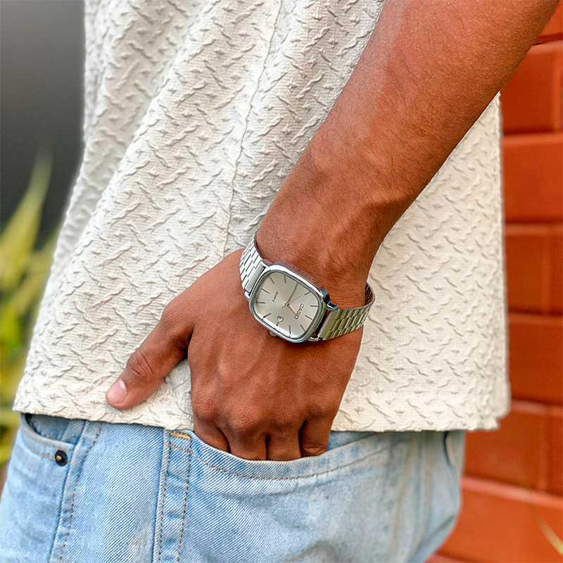 Relógio CASIO Vintage Ultra Luxo - Resistente à água | Aço Inoxidável - Imagem 9