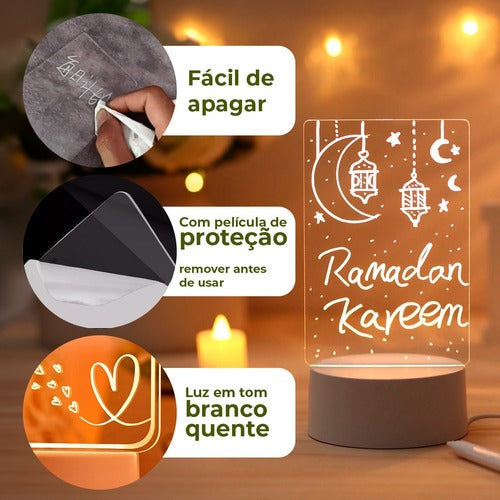 Luminária Mágica de Recados e Desenhos Iluminados - O Presente Perfeito Para a Sua Pessoa Favorita! - Imagem 8