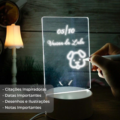 Luminária Mágica de Recados e Desenhos Iluminados - O Presente Perfeito Para a Sua Pessoa Favorita! - Imagem 9